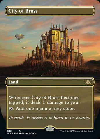 City of Brass (Borderless Alternate Art) [Double Masters 2022]