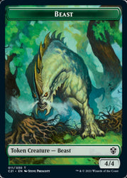 Beast (011) // Insect Double-Sided Token [Commander 2021 Tokens]