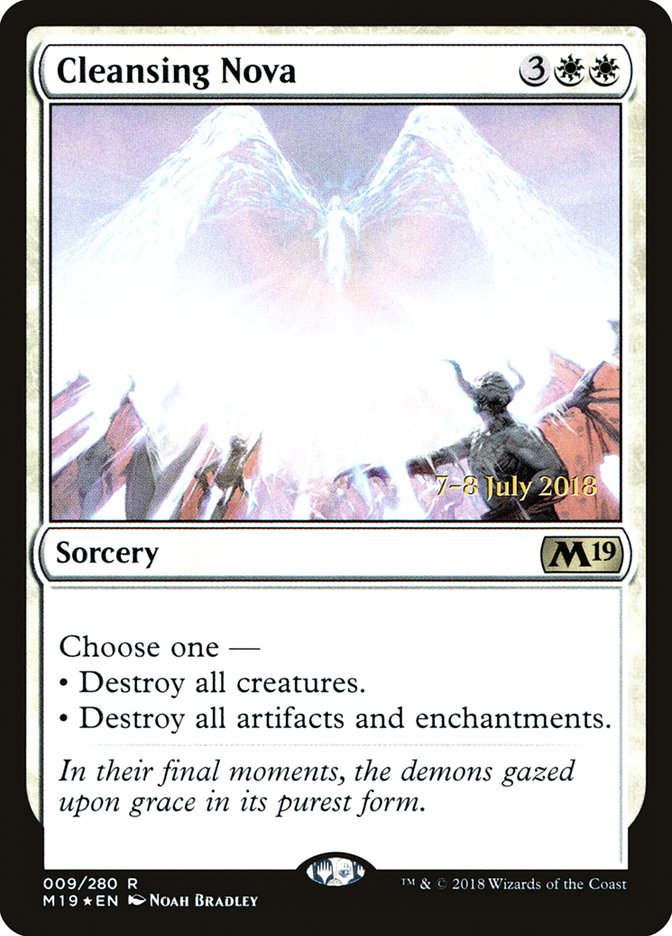 Cleansing Nova [Core Set 2019 Prerelease Promos]