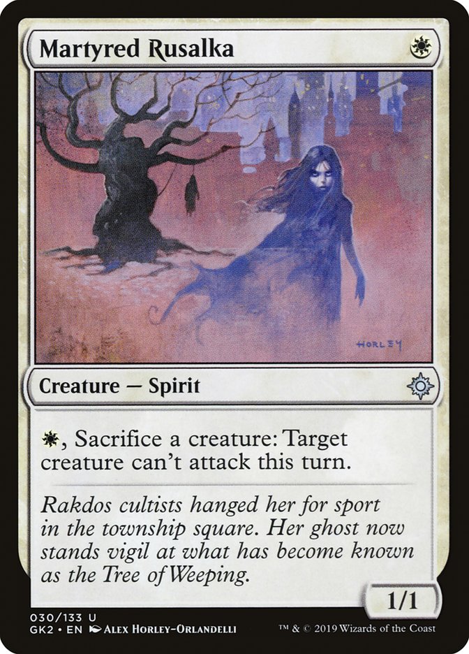 Martyred Rusalka [Ravnica Allegiance Guild Kit]