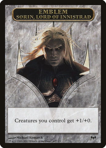 Sorin, Lord of Innistrad Emblem [Dark Ascension Tokens]