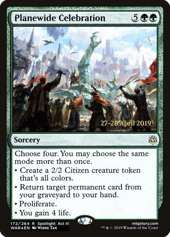 Planewide Celebration [War of the Spark Prerelease Promos]